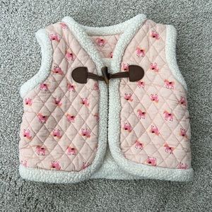 Matilda Jane Equestrian Sherpa Vest reversible size 2